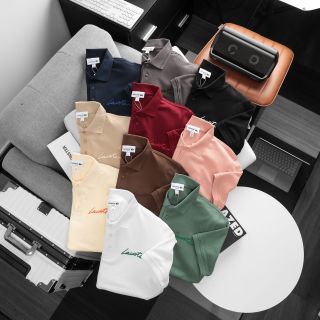 Mẫu áo polo LC nam. Logo chuẩn.  Áo chất xuất dư 100% cotton.