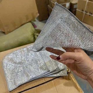 Khăn lưới rửa bát kim loại  (2 lớp)
