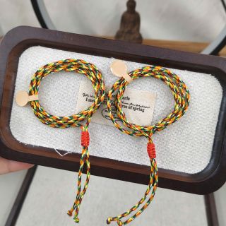 Vòng tay Ngũ Sắc Đỏ, Vàng Kim 2.0 mm, Nepal quấn 5 vòng 3 vòng Nam Nữ, Vòng tay Phong Thủy bán đủ size, đủ màu