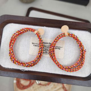 Vòng tay Ngũ Sắc Đỏ 3.0 mm 2 nút tròn Trẻ Em và Người lớn, Vòng tay Phong Thủy bán đủ size, đủ màu