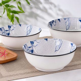 TÔ SỨ KHÔNG HOA XANH CHỮ PHÚC SIZE 5,5 - 13CM (T80)