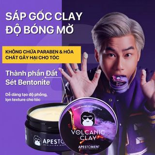 Sáp Vuốt Tóc Apestomen Volcanic Clay 80g