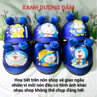 Mũ / Nón bảo hiểm trẻ em có tai cho bé 2 - 5 tuổi dưới 25kg hoạ tiết ngẫu nhiên (vòng đầu 35-47 cm)
