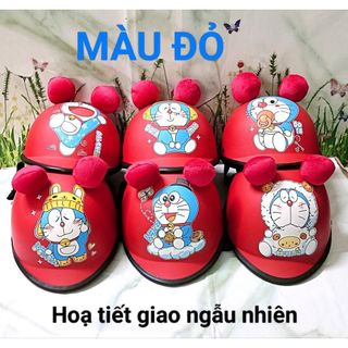 Mũ / Nón bảo hiểm trẻ em có tai cho bé 2 - 5 tuổi dưới 25kg hoạ tiết ngẫu nhiên (vòng đầu 35-47 cm)