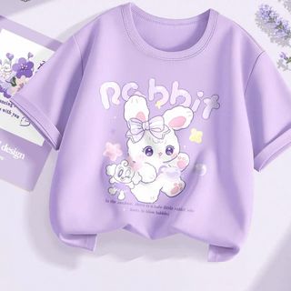 Áo Thun Bé Gái Cotton Mềm Mịn Form Rộng Hình ngộ nghĩnh Cho Trẻ Em 10-40kg