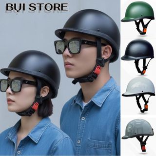 Mũ bảo hiểm lưỡi trai nửa đầu Đua Ngựa nhẹ nhàng thời trang đi trong phố