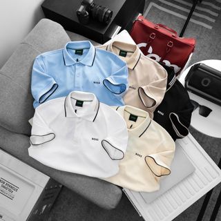 Bo.sss New polo shirt.  Chất cá vải cá sấu 2c mềm mịn.