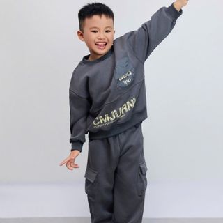 Bộ nỉ hai da QC mềm mại dành cho các bé trai từ 18-40kg