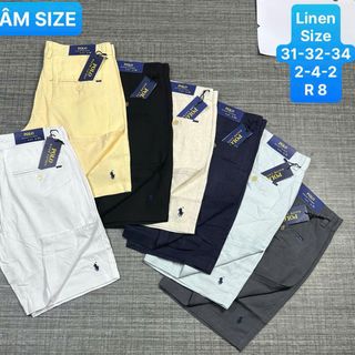 Quần short linen nam.