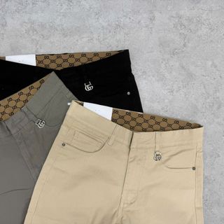 Quần Dài kaki jean phối lưng brand.  Chất vải kaki jean mềm mịn , co giản thoải mái.