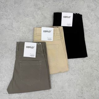 Quần Dài kaki jean phối lưng brand.  Chất vải kaki jean mềm mịn , co giản thoải mái.