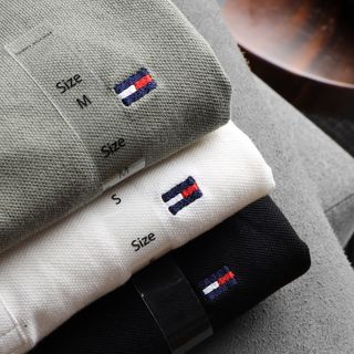 Sơ mi Polo TM  cá sấu cotton lục giác Vải chính quy.