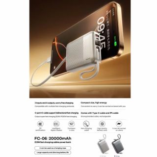 PIN DỰ PHÒNG REMAX FC-06 DUNG LƯỢNG 20000 mAH Sạc nhanh 22.5w