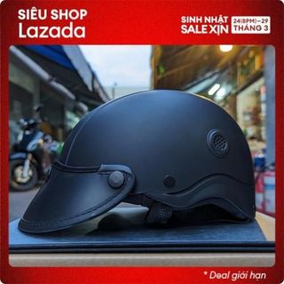 Mũ Bảo Hiểm/Nón Bảo Hiểm 1/2 -Có Lỗ Thông Gió -Bảo Hành Chính Hãng 12 Tháng -Công Ty TNHH SX-TM SÓNG HÙNG