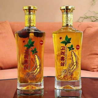 Chai thủy tinh vát eo nắp bi vàng 500ml - M42