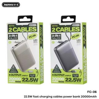 PIN DỰ PHÒNG REMAX FC-06 DUNG LƯỢNG 20000 mAH Sạc nhanh 22.5w