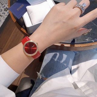 SĂN SALE MÙA HÈ ĐỒNG HỒ NỮ CHÍNH HÃNG STARKE DÂY DA VIỀN HỘT FULLBOX