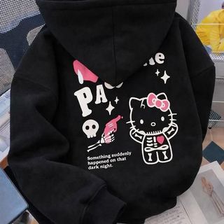 Áo khoác bé gái Hoodie Zip nỉ bông phong cách Hàn Quốc size 10 - 60kg