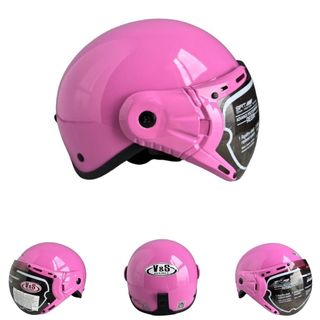 Mũ bảo hiểm nửa đầu có kính - Siêu đẹp - Vòng đầu 56-58cm - Hàng chính hãng -Bảo hành 12tháng