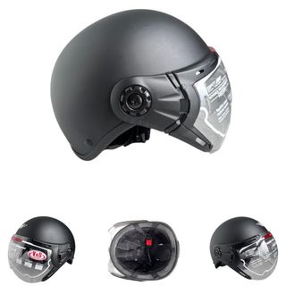 Mũ bảo hiểm nửa đầu có kính - Siêu đẹp - Vòng đầu 56-58cm - Hàng chính hãng -Bảo hành 12tháng