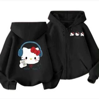Áo hoodie nỉ bông form rộng nam nữ in Hello Music thiết kế độc đáo và phong cách