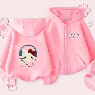 Áo hoodie nỉ bông form rộng nam nữ in Hello Music thiết kế độc đáo và phong cách