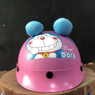 Mũ bảo hiểm có kính và không kính hình Doraemon có tai đáng yêu & dễ thương cho bé từ 4 đến 8 tuổi