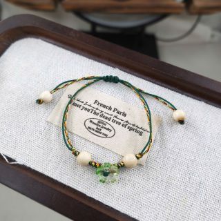 Vòng tay Ngũ sắc lồng đôi dây cotton mix Hoa Anh Đào và Dâu Tằm đủ màu freesize. Vòng tay Phong Thủy bán đủ size đủ màu