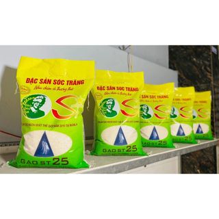 Gạo lúa tôm đặc sản Sóc Trăng ST25 túi 5kg