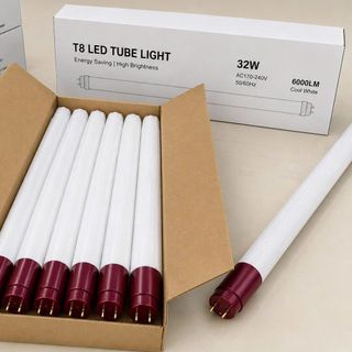 BÓNG ĐÈN LED TUÝP DÀI 1m2 32w ĐUÔI ĐỎ NHÔM (T30)