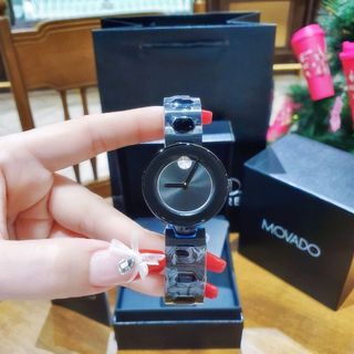 ĐỒNG HỒ NỮ CAO CẤP MOVODA BOLD DÂY THÉP MẶT TRƠN VIỀN THUỶ MINI