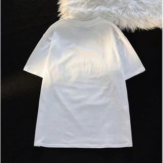 áo thun tay lỡ in 5D hình mèo cute dễ thương cho bé gái chất liệu cotton thoáng mát