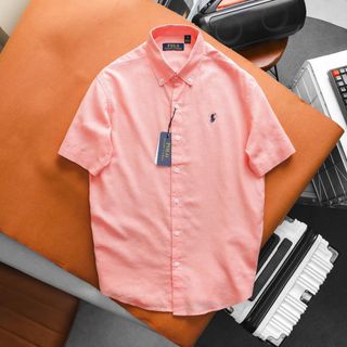 MẪU ÁO SƠ MI NAM. Vải LINEN POLO TAY NGẮN.