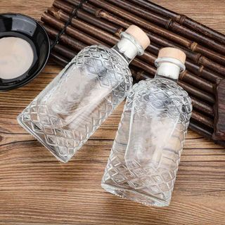 Chai thủy tinh đựng rượu trái dứa nắp gỗ 500ml