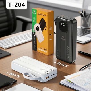 Pin Dự Phòng Hãng TAHADA Dung Lượng 20000mAh Kèm 2 Dây Sạc TC và lining