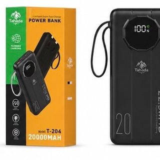 Pin Dự Phòng Hãng TAHADA Dung Lượng 20000mAh Kèm 2 Dây Sạc TC và lining