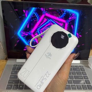 Pin Dự Phòng Hãng TAHADA Dung Lượng 20000mAh Kèm 2 Dây Sạc TC và lining
