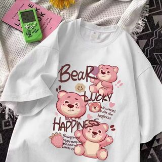 Áo thun, Áo phông ngắn tay chất liệu cotton thoán mát phong cách hàn quốc