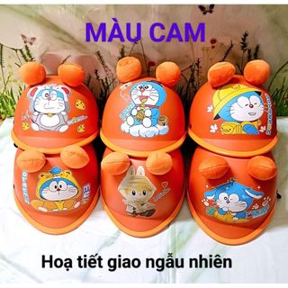 Mũ / Nón bảo hiểm trẻ em có tai cho bé 2 - 5 tuổi dưới 25kg hoạ tiết ngẫu nhiên (vòng đầu 35-47 cm)