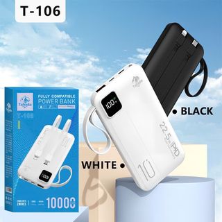 PIN DỰ PHÒNG TAHADA T106 Dung Lượng 10000mAh Sạc Nhanh 22.5w và 20w PD, Bảo Hành 12T