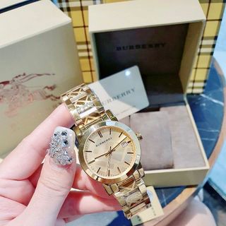 ĐỒNG HỒ NAM NỮ CAO CẤP BUBBERY MẶT SAPHIRE MÁY NHẬT DÂY INOX