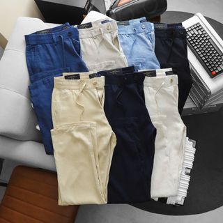 Quần dài Linen Polo nam.  Chất linen mền-Tưng.