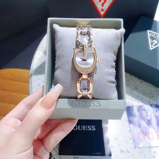 ĐỒNG HỒ NỮ CAO CẤP GUECS GOLD ROSE MẶT G VIỀN HỘT