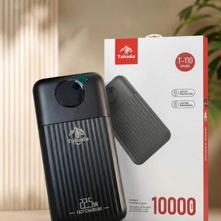 Pin Dự Phòng TAHADA T110 Dung Lượng 10000mAh Sạc Nhanh 22.5w Kèm 2 Dây Sạc Nhanh,