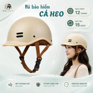 Mũ Bảo Hiểm Kiểu Dáng Cá Heo Nhiều Màu Sắc - Cá tính, năng động, freesize ( 52-58cm)