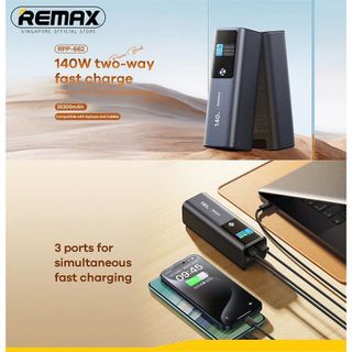Pin dự phòng remax RPP-662 Dung Lượng 25000mAh Sạc Nhanh 140w