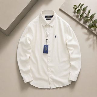 SƠ MI LINEN POLO TAY DÀI NAM.  Chất linen.