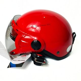 Half-Head Helmet with Glasses for Men and Women, Grs, Plain Color, Durable and Beautiful, Size 54cm -58Cm