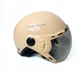 Half-Head Helmet with Glasses for Men and Women, Grs, Plain Color, Durable and Beautiful, Size 54cm -58Cm