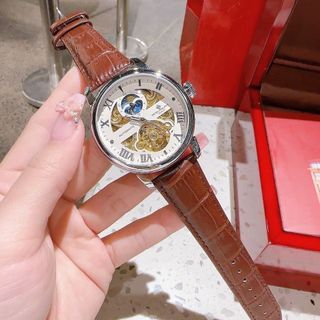SĂN SALE MÙA HÈ ĐỒNG HỒ NAM TRUNG CẤP PATEC DÂY DA MẶT SỐ LA MÃ AUTOMATIC